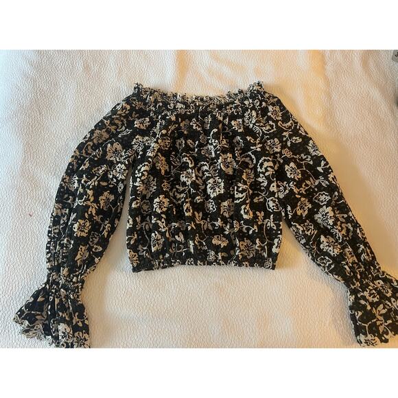 Ramy Brook, New York Off The Shoulder Eyelet Top‎ Womens Size S - Picture 6 of 9